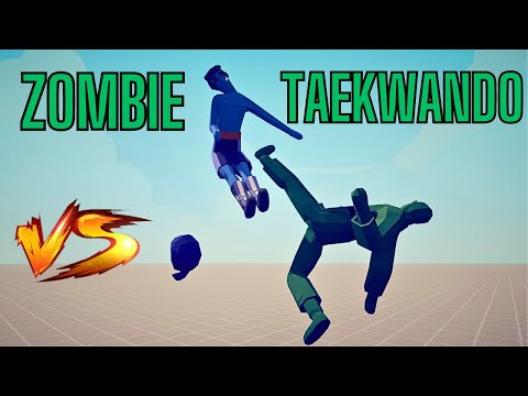 BLACK BELT ZOMBIE TAEKWANDO VS ALL UNIT   |  Totally Accurate Battle Simulator