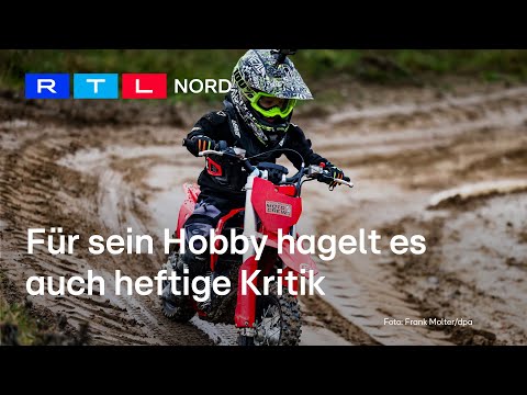 Mio (3) rides motocross and goes viral on TikTok