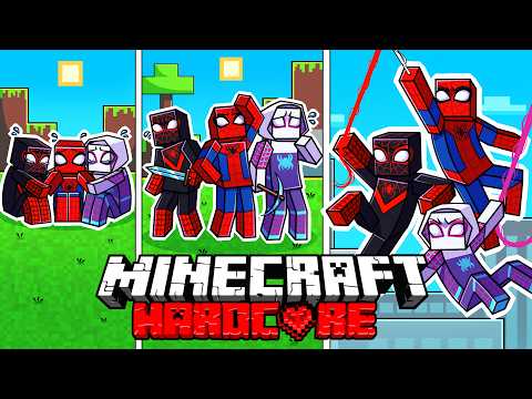 I Survived 1000 DAYS as SPIDEY AND HIS AMAZING FRIENDS in HARDCORE Minecraft - Crossover Compilation