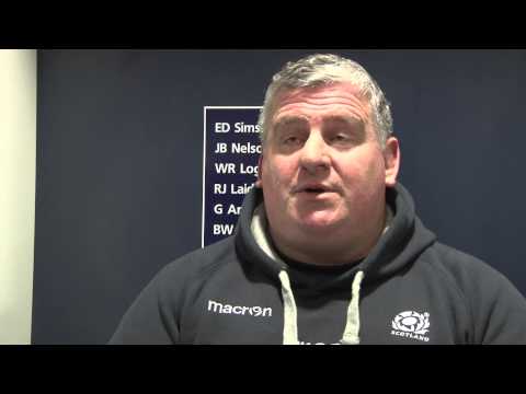 Scotland scrum coach Massimo Cuttitta looks ahead to the match against Italy