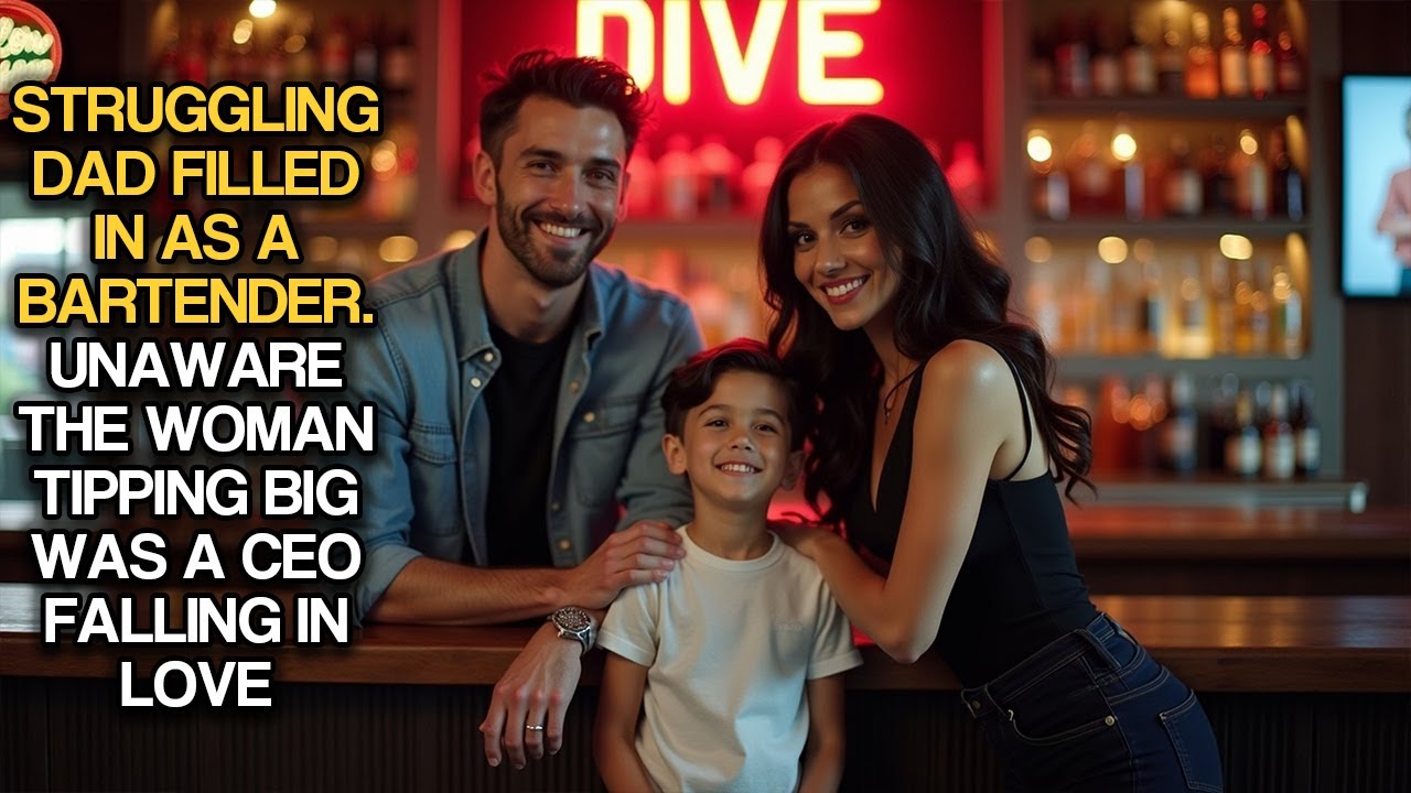 Struggling Dad Filled In As A Bartender, Unaware The Woman Tipping Big Was A CEO Falling In Love
