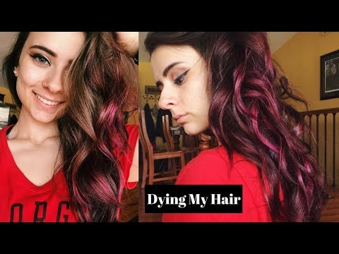 Dying My Hair Burgundy | L'OREAL Colorista...