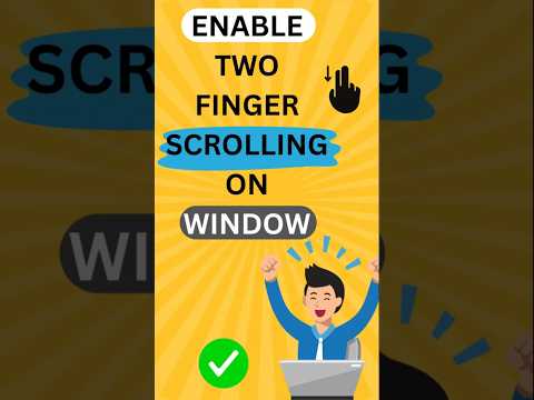 Fix Two Finger Scroll Not Working! (Windows 10/11)