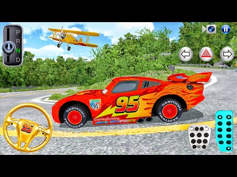 New Lightning McQueen Stuck Mountain Road - 3D Driving Class - 3D Driving Class Game - Car Game