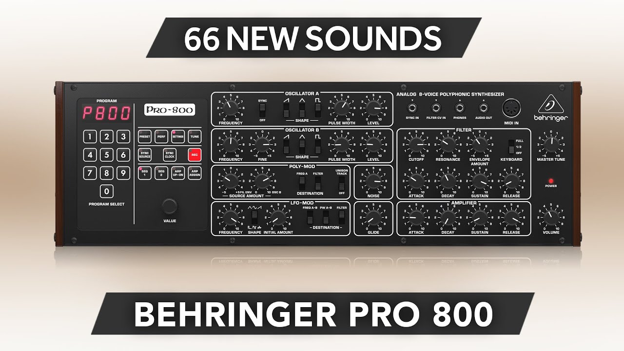 APL021 - Complete Synth Collection - Behringer Pro-800 ( 66 presets ) - Video Preview 2