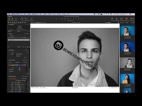 Black and White Portrait Editing Capture One Pro 20