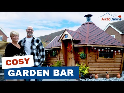 This Couple Built a BBQ and a Bar in Their Garden Cabin!