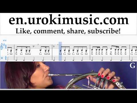 How to Play French Horn Becky G, Paulo Londra - Cuando Te Besé Tabs um-ih352