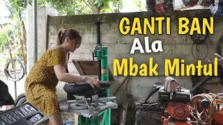 Download lagu MINTUL jadi tukang ban...! || WOKO CHANNEL - BCT Tire changer mp3