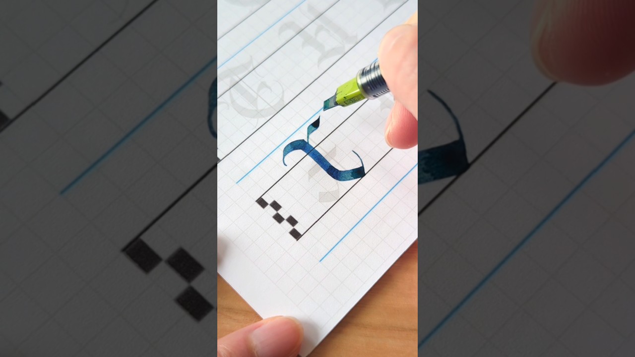 I gotchu with the blackletter calligraphy practice sheets! #calligraphy #handwriting #satisfying