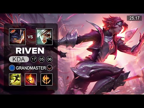 Riven vs Rumble Top - EUW Grandmaster - Patch 25.17 Season 15