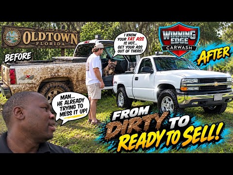 Chevy truck detail with Frenchie
