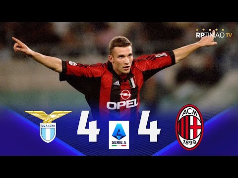 Lazio 4 x 4 Milan (Shevchenko Hat-Trick) ● Serie A 1999/00 Extended Goals & Highlights ᴴᴰ