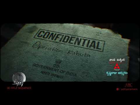 SPY movie 3D Title sequence animation