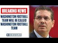 Washington Football Team Gets New Name | CBS Sports HQ