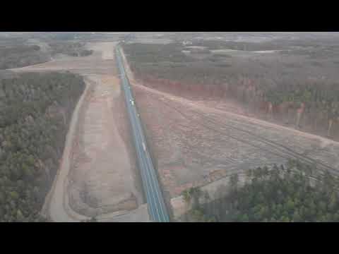 Budowa A2 - tzw. "Pijana Górka" ok. Kałuszyna 14-04-2021