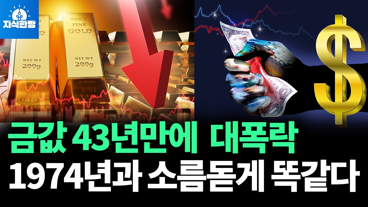 금값 대폭락, 1974년 금값 폭락과 평행이론 (박종훈의 지식한방)