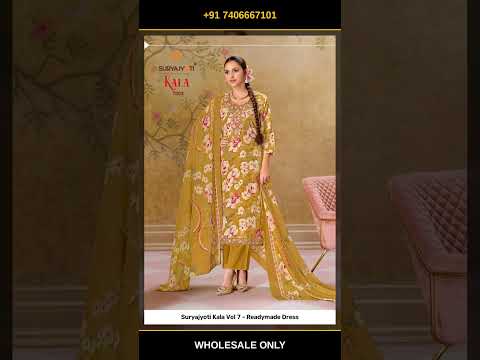 Suryajyoti Kala Vol 7 - Readymade Dress – product video thumbnail