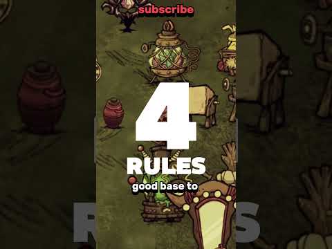 How to build a good base in #don'tstarvetogether #tutorial