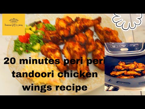 Air fryer chicken wings recipe | peri peri tandoori chicken wings recipe | easy chicken wings recipe
