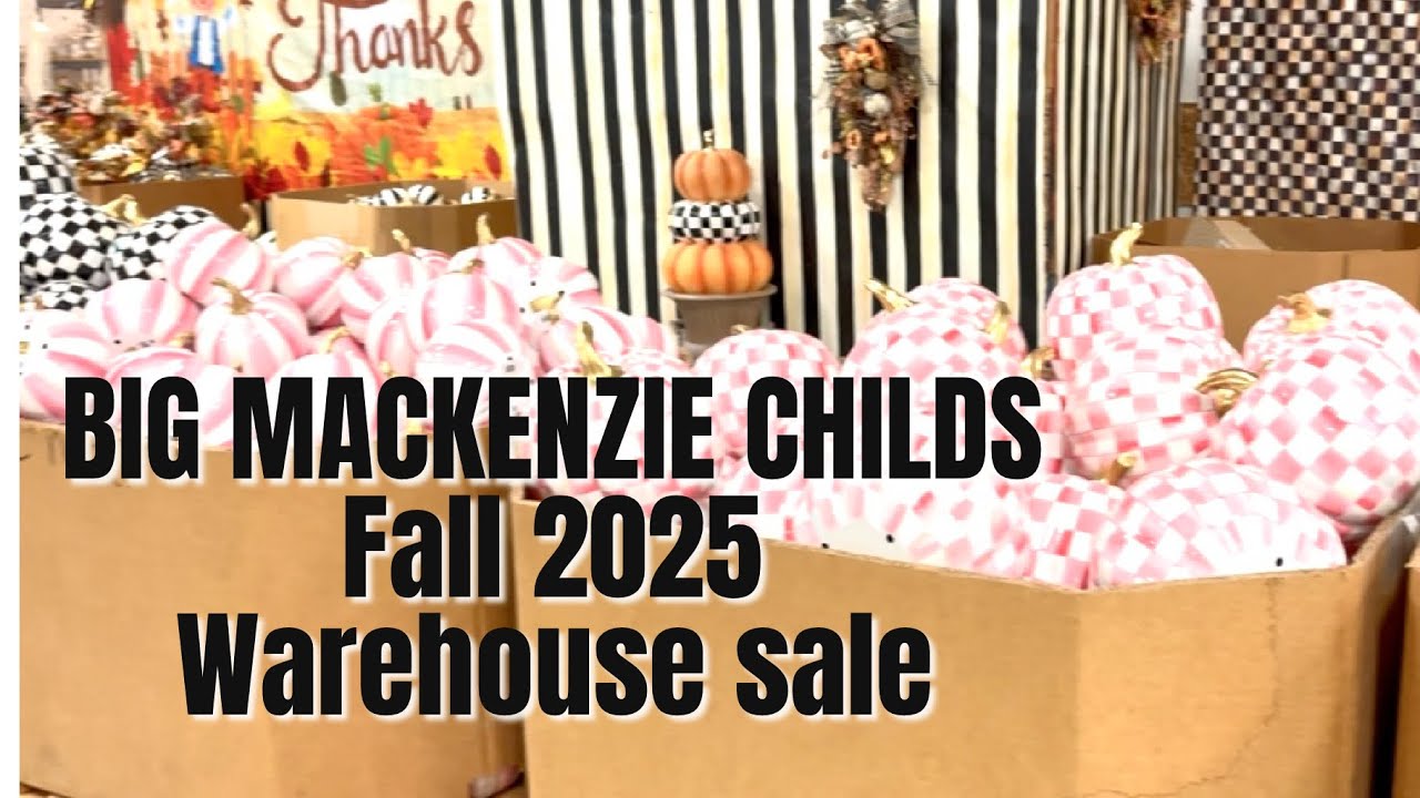 Mackenzie-Childs  FALL 2025 WAREHOUSE SALE /Shop with me/home Decor