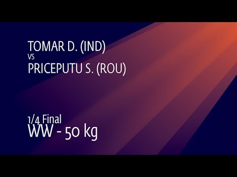 1/4 WW - 50 kg: D. TOMAR (IND) v. S. PRICEPUTU (ROU)
