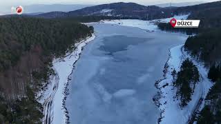 Topuk Yaylası Göleti Buz Tuttu