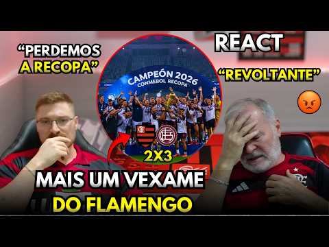 FLAMENGO 2X3 LANÚS MELHORES MOMENTOS - REACT - MAIS UM VEXAME DO FLAMENGO - RECOPA 2026