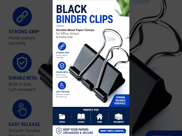 Vídeo relacionado con 100 Pcs Binder Clips, Hollow Cute Star Shape Sturdy Metal Small Binder Clips Paper Clamps for Office Home School Document Notebooks, Planners, File Folders, Office Supplies