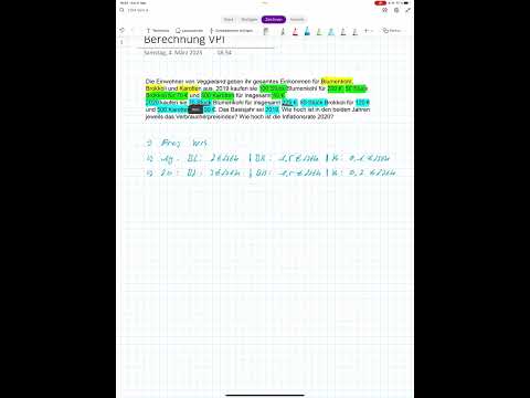 Berechnung: Verbraucherpreisindex, Inflationsrate