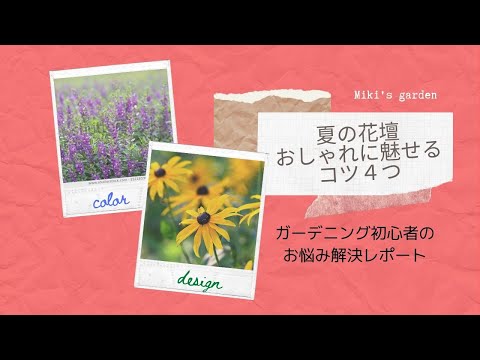夏の庭の構成 - 夏の季節の美しさを発見してください!  庭園