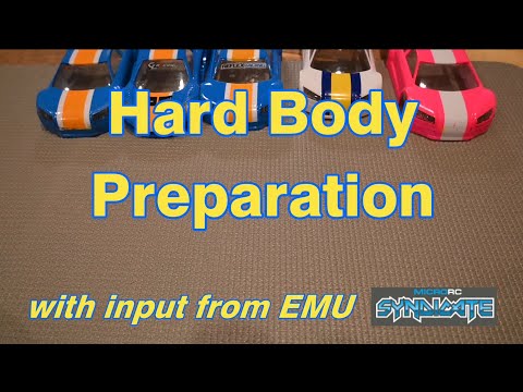 Mini-Z 1/28 Hard Plastic Body Preparation