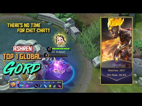 Gord with 2k Matches, Provoking the Enemy | Top 1 Global Gord by Ashren | Mobile Legends