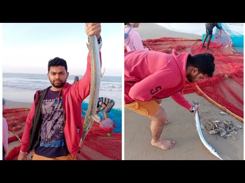 Fishermen at sagartirth beach Aravali