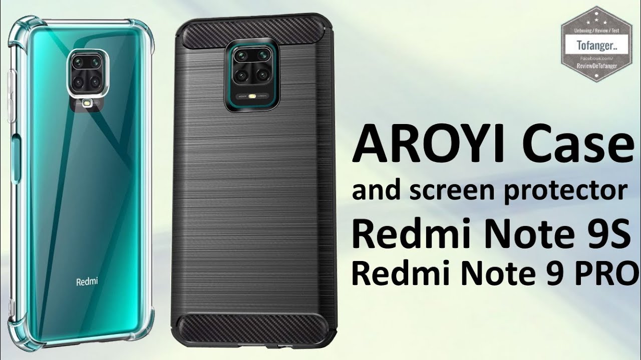 AROYI Coque Xiaomi Redmi Note 9S - Redmi Note 9 PRO + Verre trempé - Unboxing