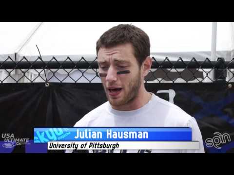 2012 College Champions: Julian Hausman, PITT Breakmark Playmaker