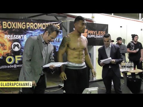Weigh In - Jtayden Navosa aka Smiley @ Fist of Fury II - Pro Fight
