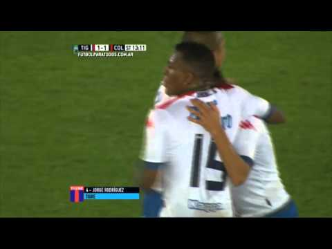 Gol de Rodríguez. Tigre 1 - Colón 1. Liguilla Pre Sudamericana 2015. FPT