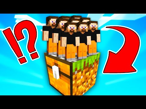 100 SUBS in ONE SINGLE BLOCK!!🔥💎|  Minecraft