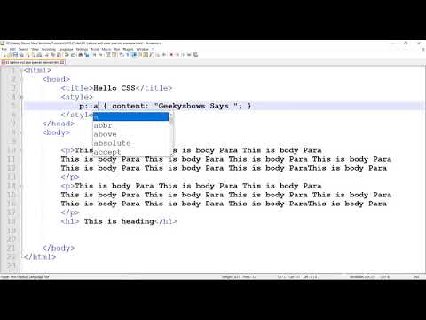 Introduction to CSS Hindi