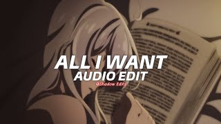 all i want - olivia rodrigo『edit audio』