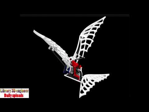 155. FLYING MACHINE MECHANISM || Free download 3D model