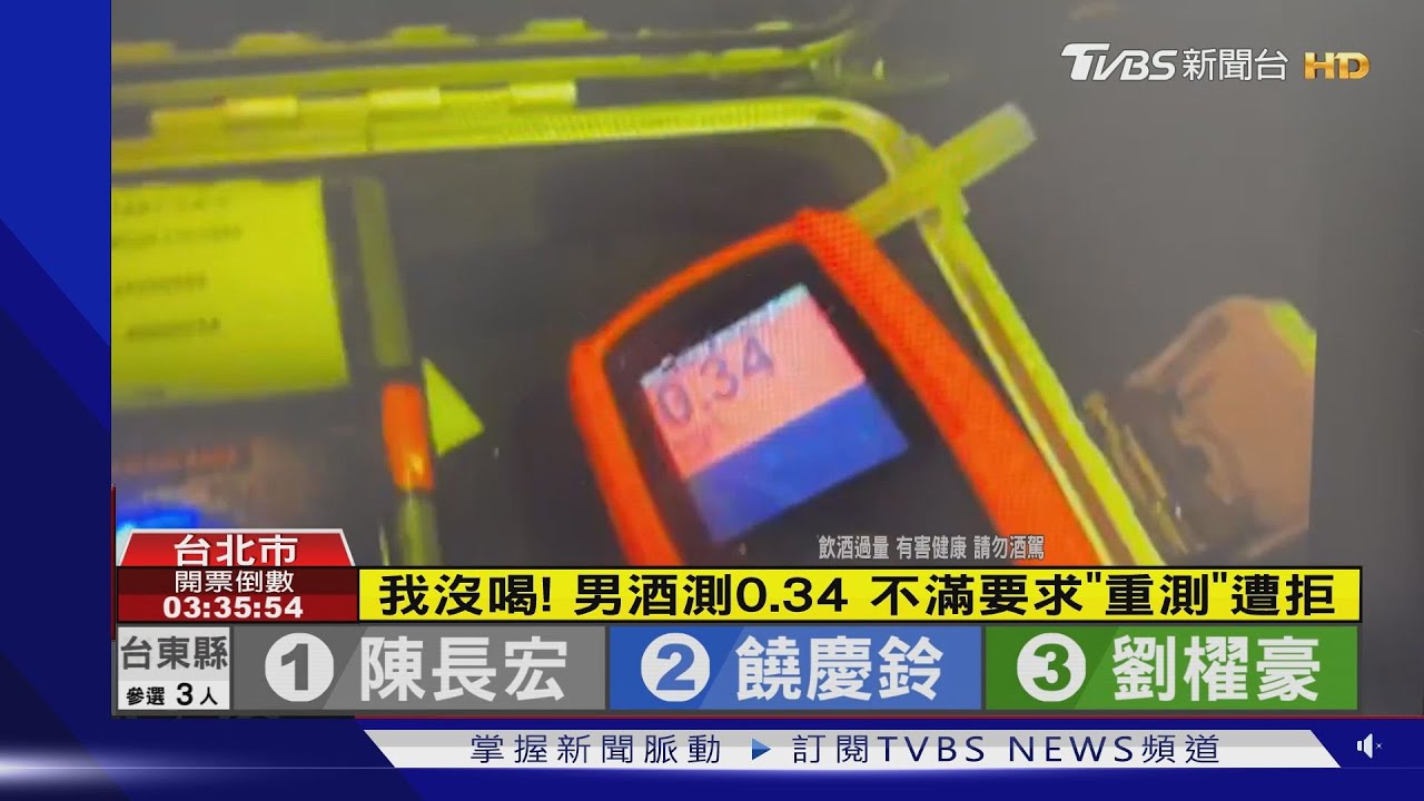 我沒喝! 男酒測0.34不滿要求「重測」遭拒