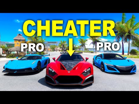 2 PROS vs 1 CHEATER! - Forza Horizon 5