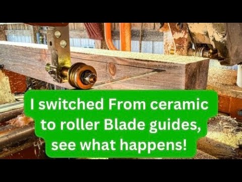 Changing the blade guides on my Sawmill. (Norwood HD36 Portable sawmill)