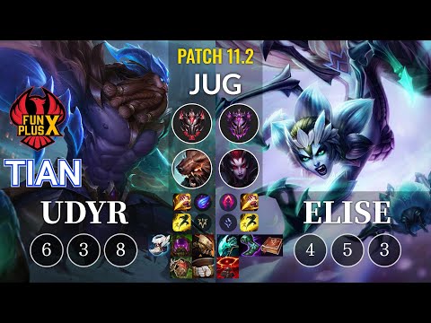 FPX Tian Udyr vs Elise Jungle - KR Patch 11.2