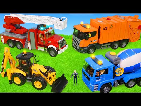 A Garbage Truck Recycles Waste