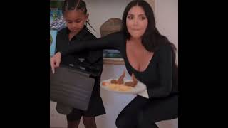 Saint west finds out about Kim Kardashian unreleased sex tape on the Internet 🥶