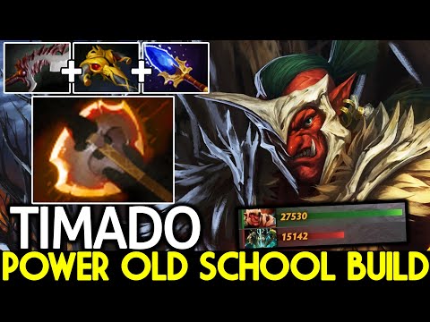 TIMADO [Troll Warlord] Old School Build First Item Battle Fury Fast Farm Dota 2