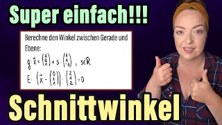 Calculating the angle between a line and a plane – simply explained! Plane in normal form